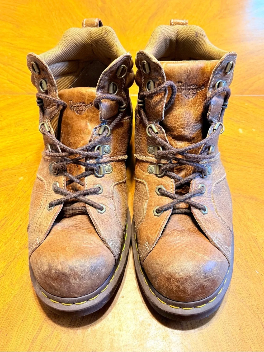 Dr. Martens Fynn Brown Leather Hiking Boots Men’s Size 12 Lace Up